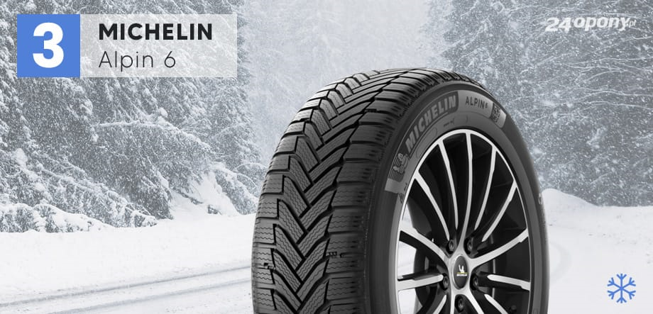 3. miejsce w testach opon zimowych 205/55 R16 – Michelin Alpin 6