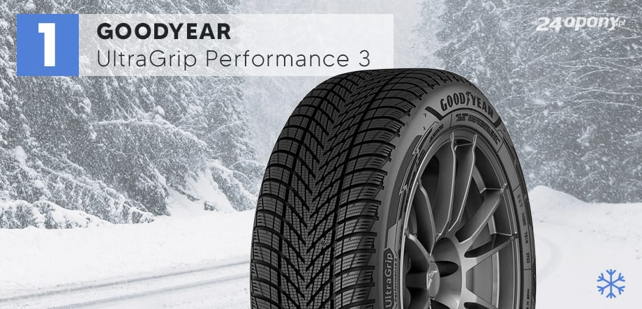 1. miejsce testu opon zimowych ADAC 215/55 R17 – Goodyear UltraGrip Performance 3