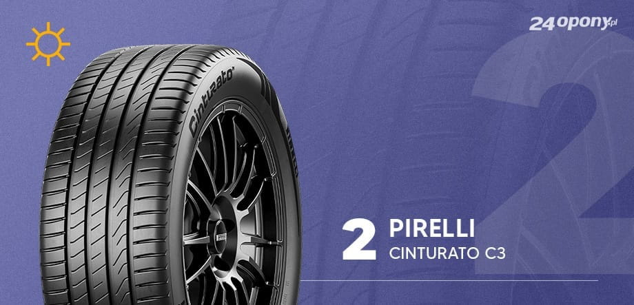 Pirelli Cinturato (C3) uplasował się na drugim miejscu