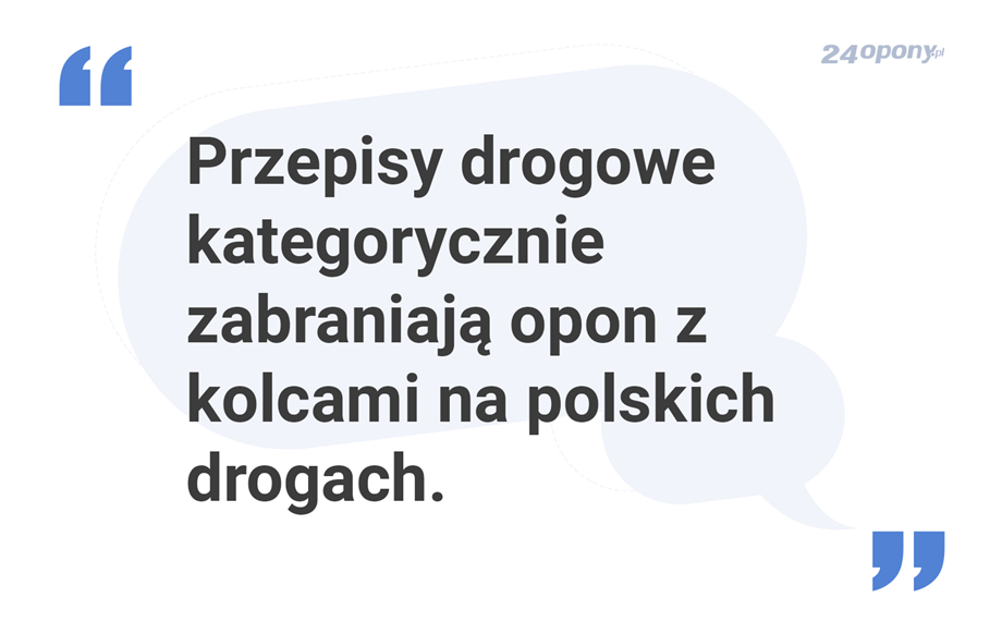 Opony z kolcami a przepisy drogowe