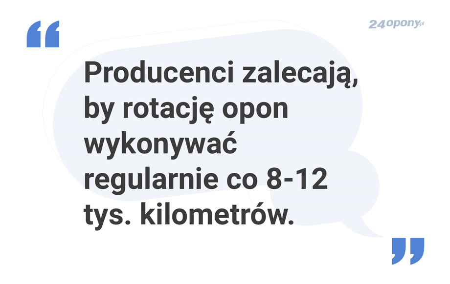 Jak często rotować opony – zalecenia producentów