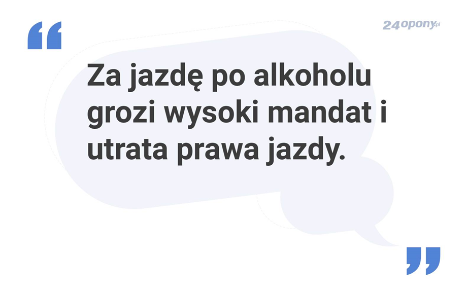 Jazda po alkoholu a wysoki mandat i utrata prawa jazdy