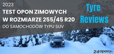 Test opon zimowych Tyre Reviews 2023 w rozmiarze 255/45 R20 do samochodów typu SUV!