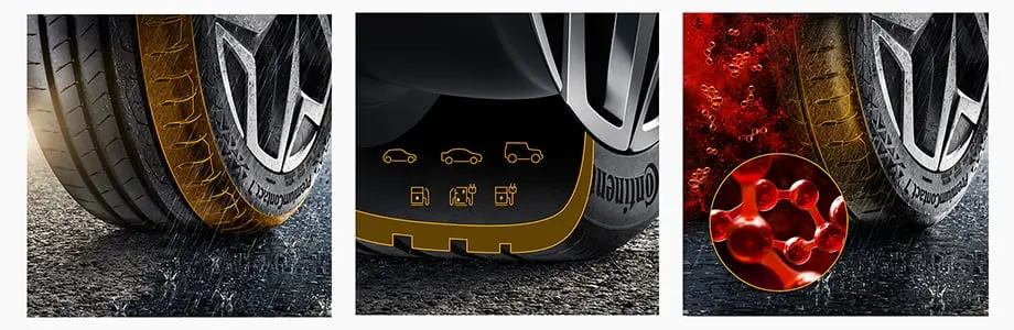Technologie zastosowane w oponie Continental PremiumContact 7