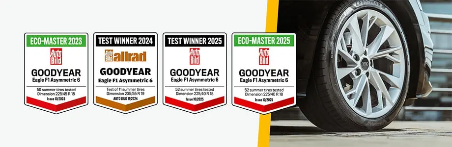 Goodyear Eagle F1 Asymmetric 6 na feldze samochodu
