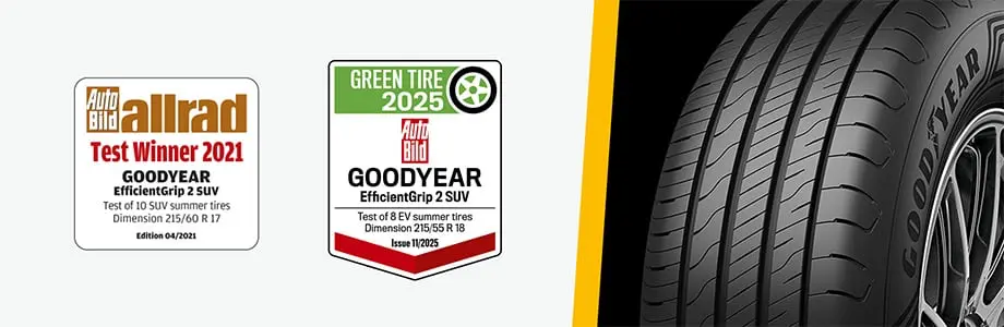 Nagrody i wyr&oacute;żnienia Goodyear EfficientGrip 2 SUV