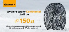 Wybierz opony Continental i jedź po 150 zł